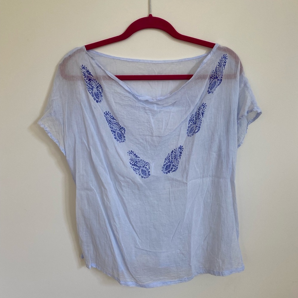 Blue summer cover up